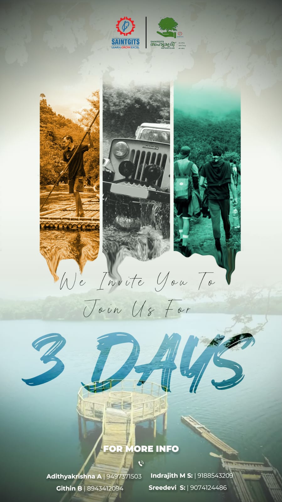 You are currently viewing THREE DAYS  WORKSHOP PARAMBIKULAM CAMP